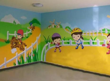 南丰幼儿园墙体彩绘制作流程及注意事项