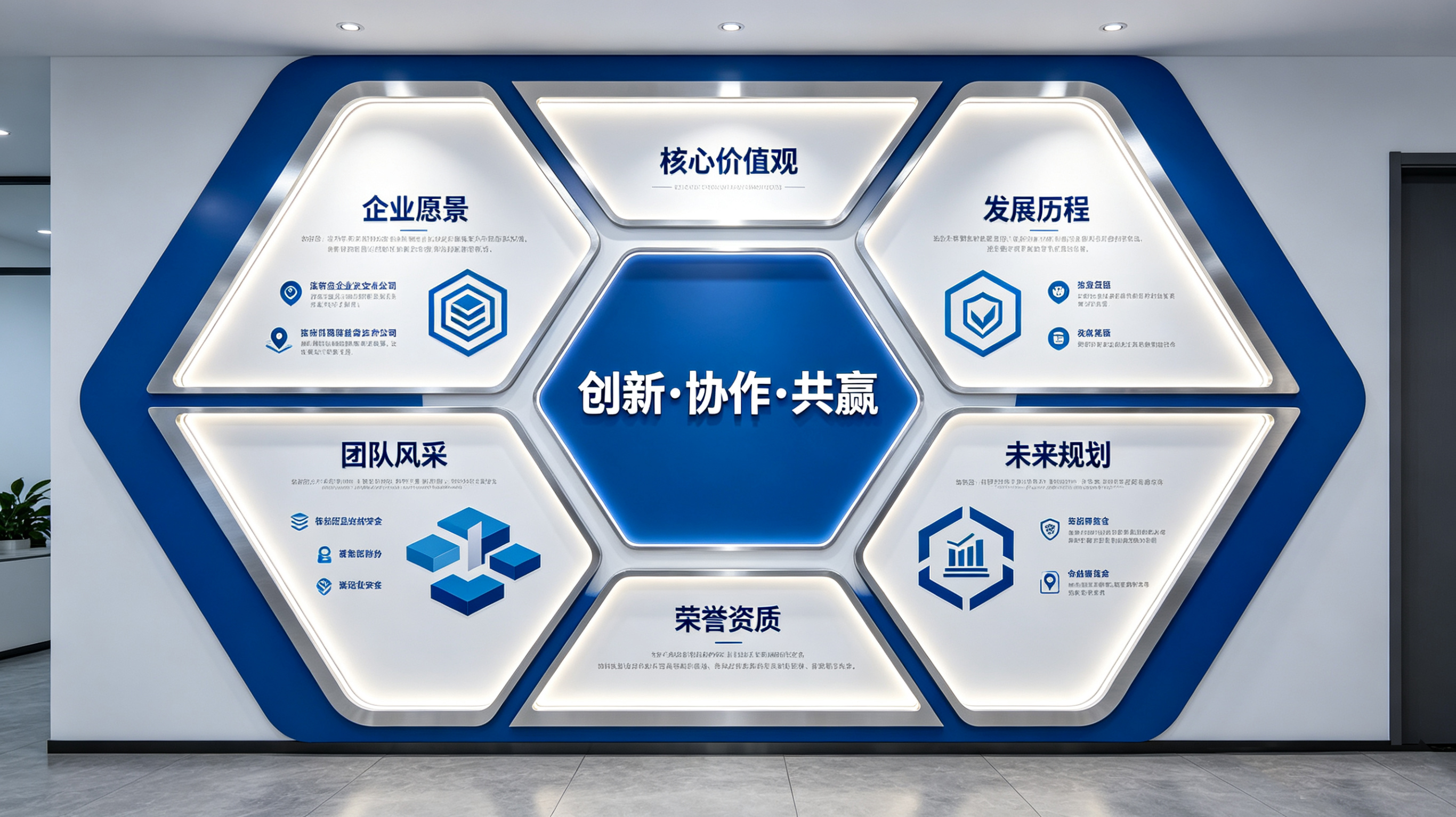 南丰企业文化墙六边形避坑指南（新手常犯5个错误）